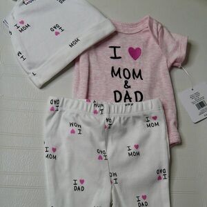 Charming Kids Pajama Set with Heart Design